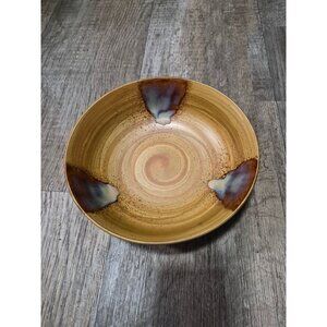 Sango Splash 4951 Ceramic Bowl Brown Multicolor Glaze 7.5" Diameter 2.5" Height